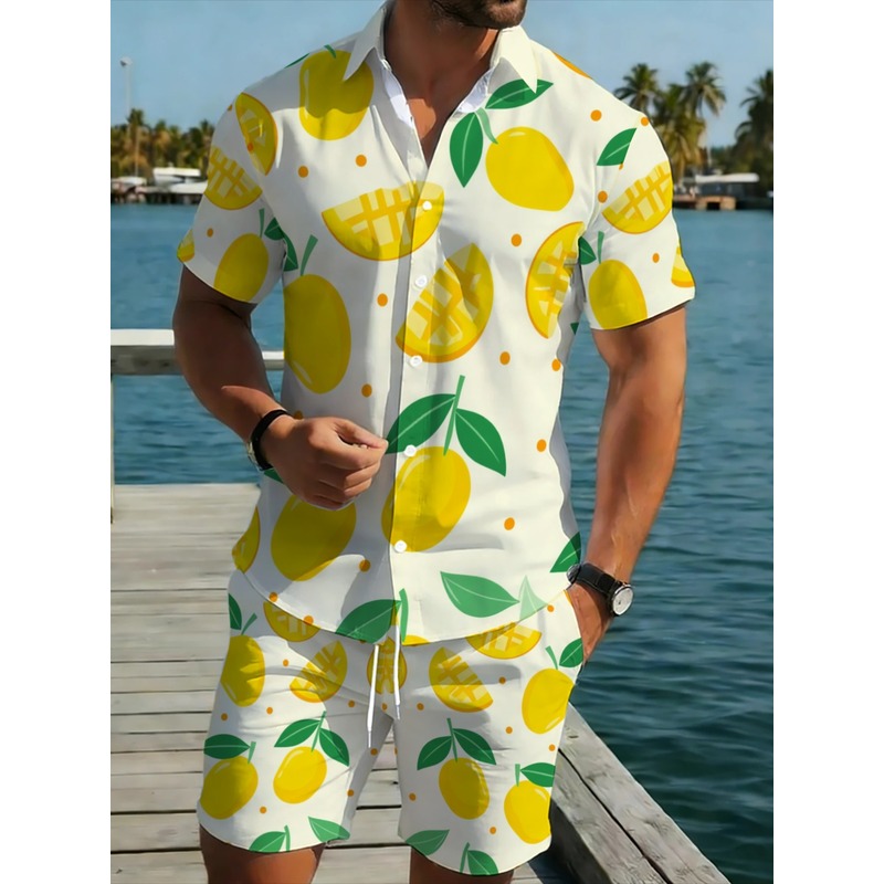 Męski zestaw koszuli z krótkim – Short Linen Drawstring recenzja i cena