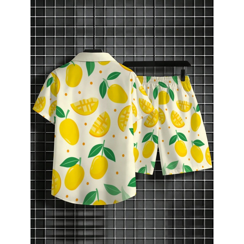 Męski zestaw koszuli z krótkim – Short Linen Drawstring recenzja i cena