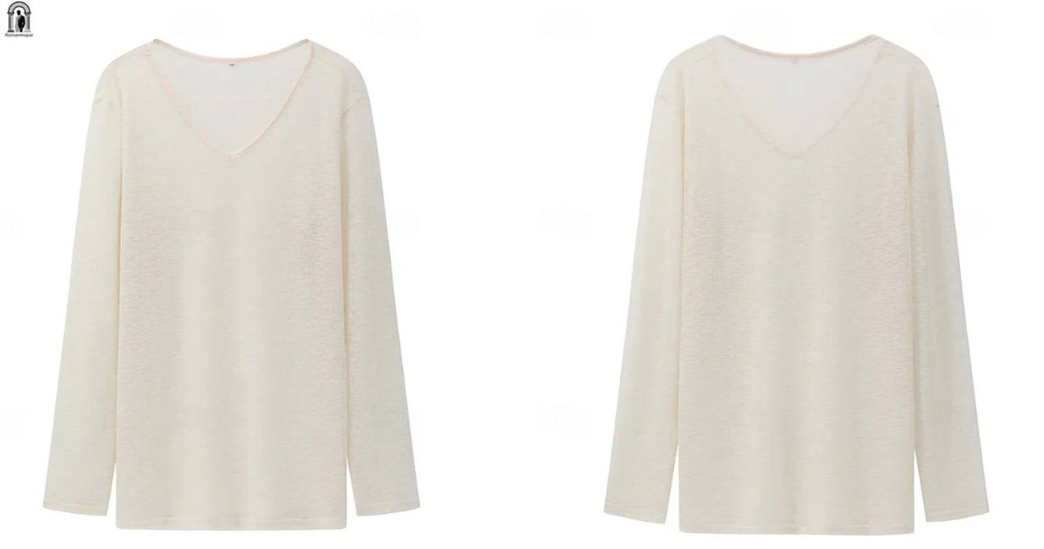 Męska koszulka z długim rękawe – Linen Shirt Breathable recenzja i cena